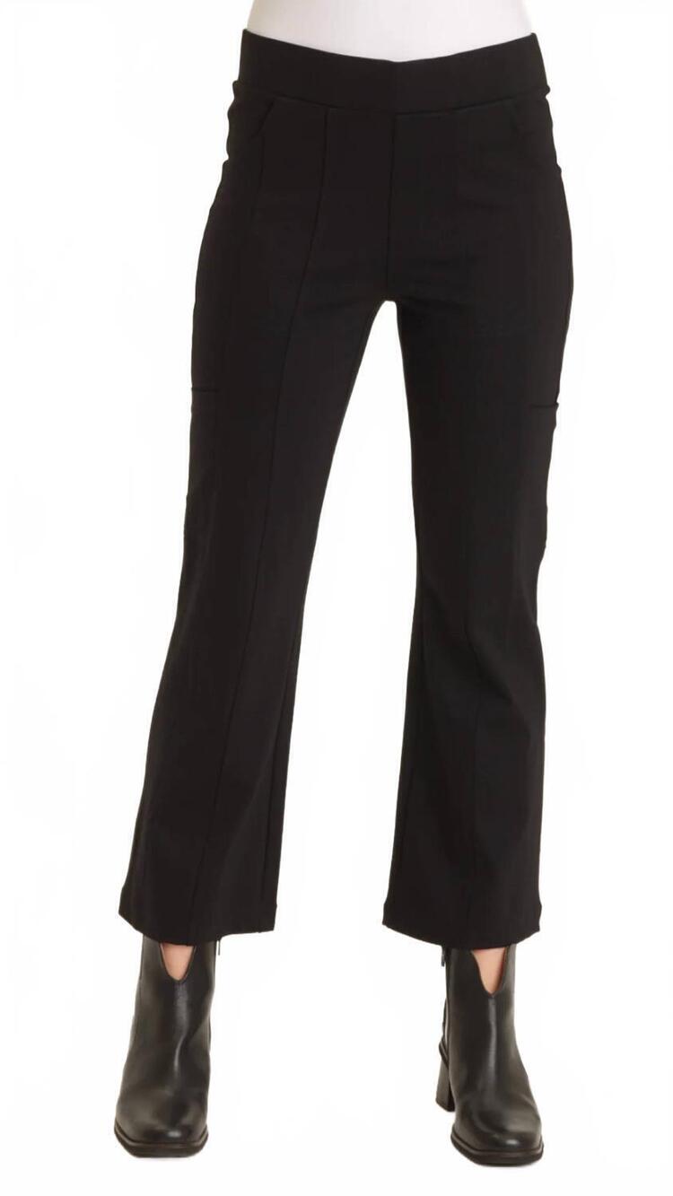 NEW WEARABLES barcelona flare leg pants in black